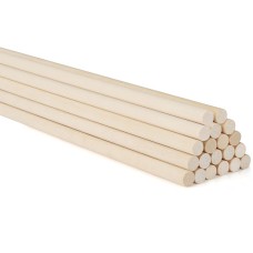 BETE DE SUSTINERE DIN LEMN DOWEL RODS D6MM x L20CM SET 12 BUCATI